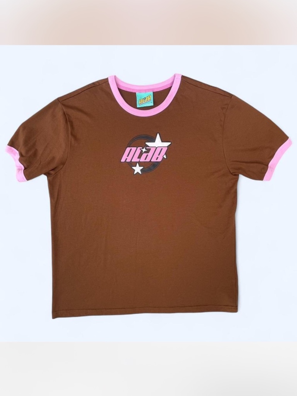Zumiez A.LAB Astro Brown Tshirt Y2K streetwear skate L